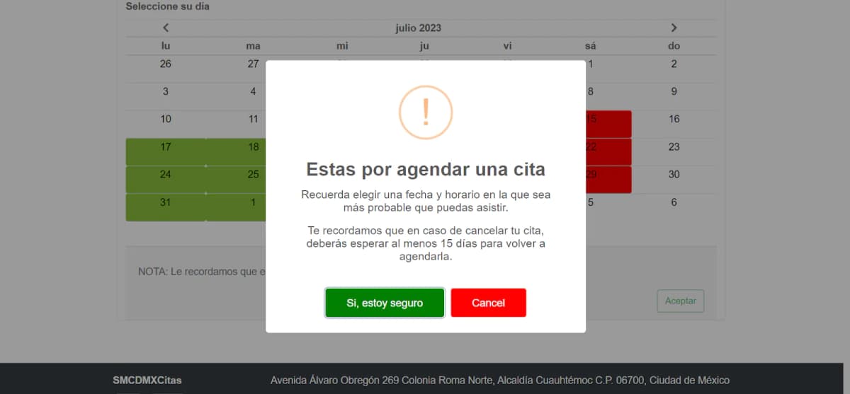 Si, estoy seguro