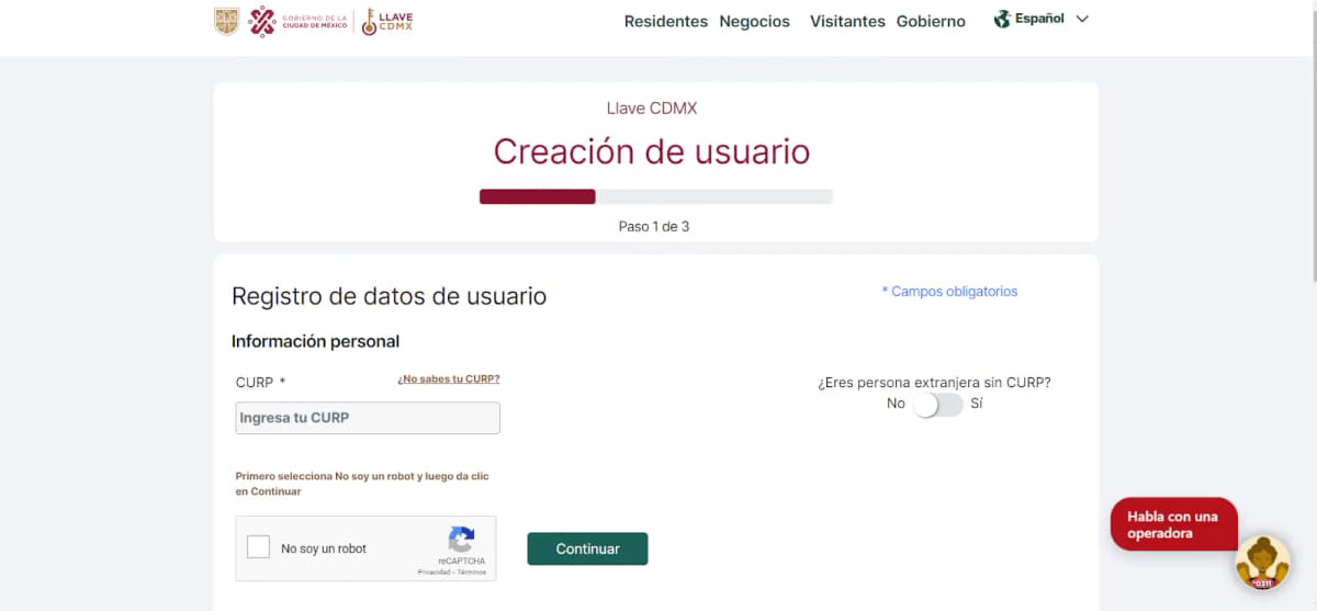 Вводим свой CURP